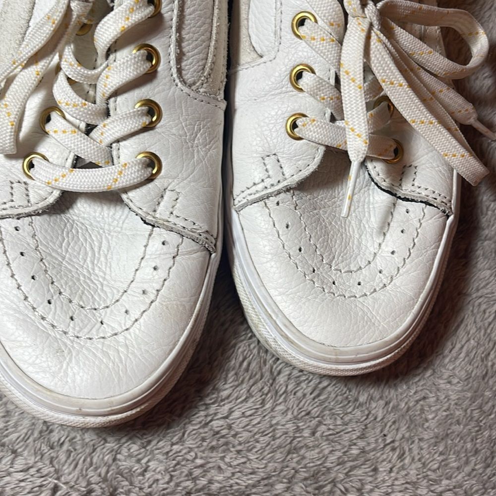Leather Vans MENS 8 WOMEN 9.5 - Picture 10 of 11